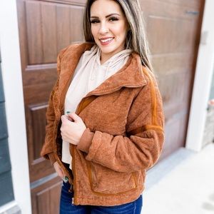 POL Quilted Jacket Ginger- Medium